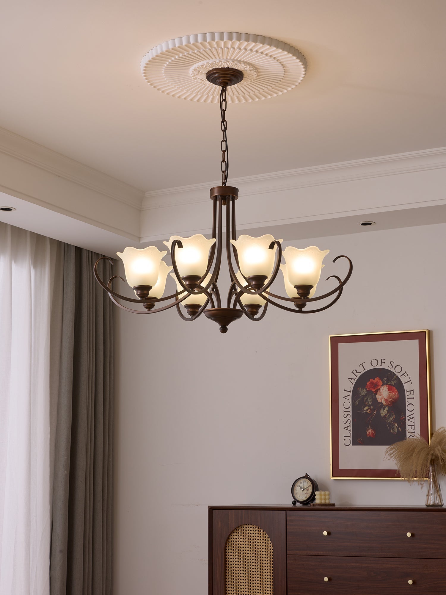 Mireille Floral Chandelier - Blowlighting