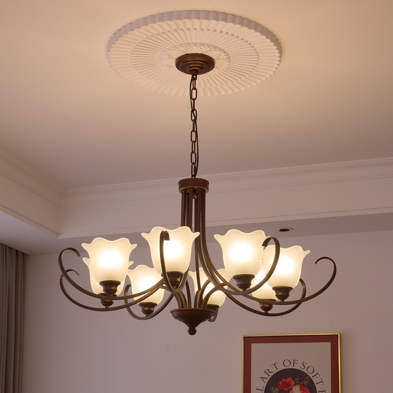 Mireille Floral Chandelier - Blowlighting