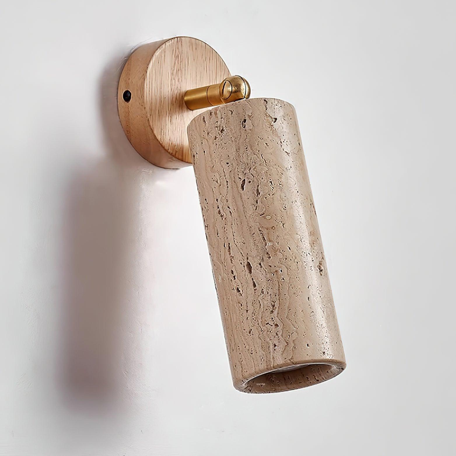 Travion Adjustable Travertine Wall Sconce - Letslighting