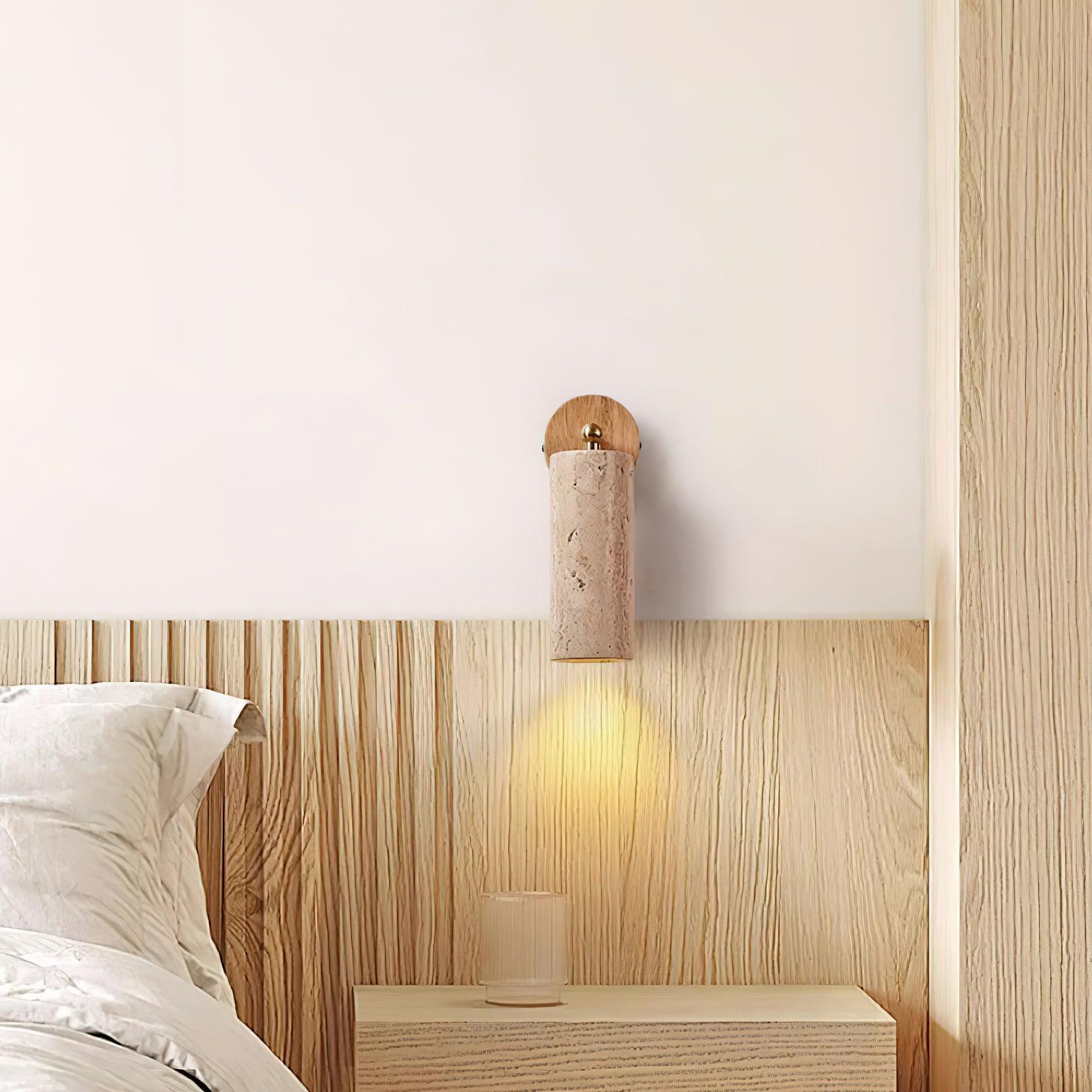 Travion Adjustable Travertine Wall Sconce - Letslighting