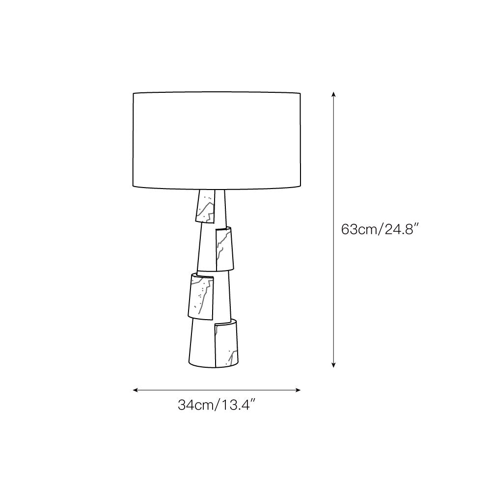 Misha Table Lamp - Lamp Copper