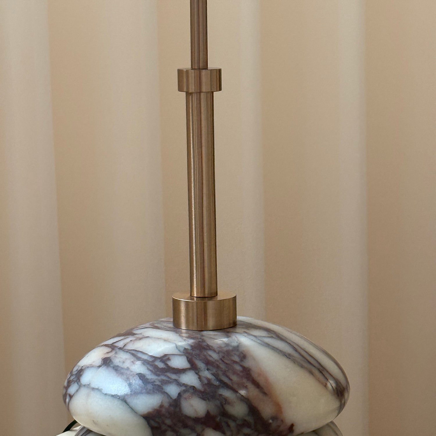Mission Marble Table Lamp - Lamp Copper