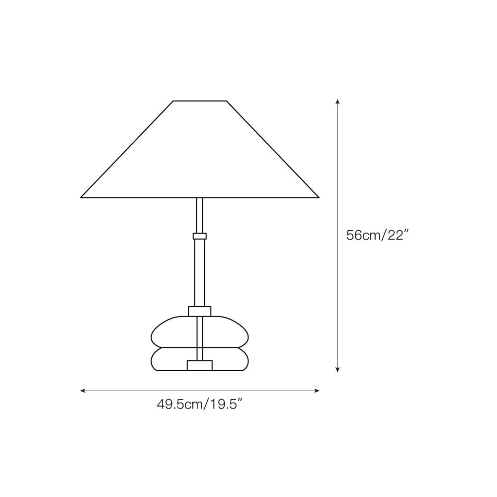 Mission Marble Table Lamp - Lamp Copper