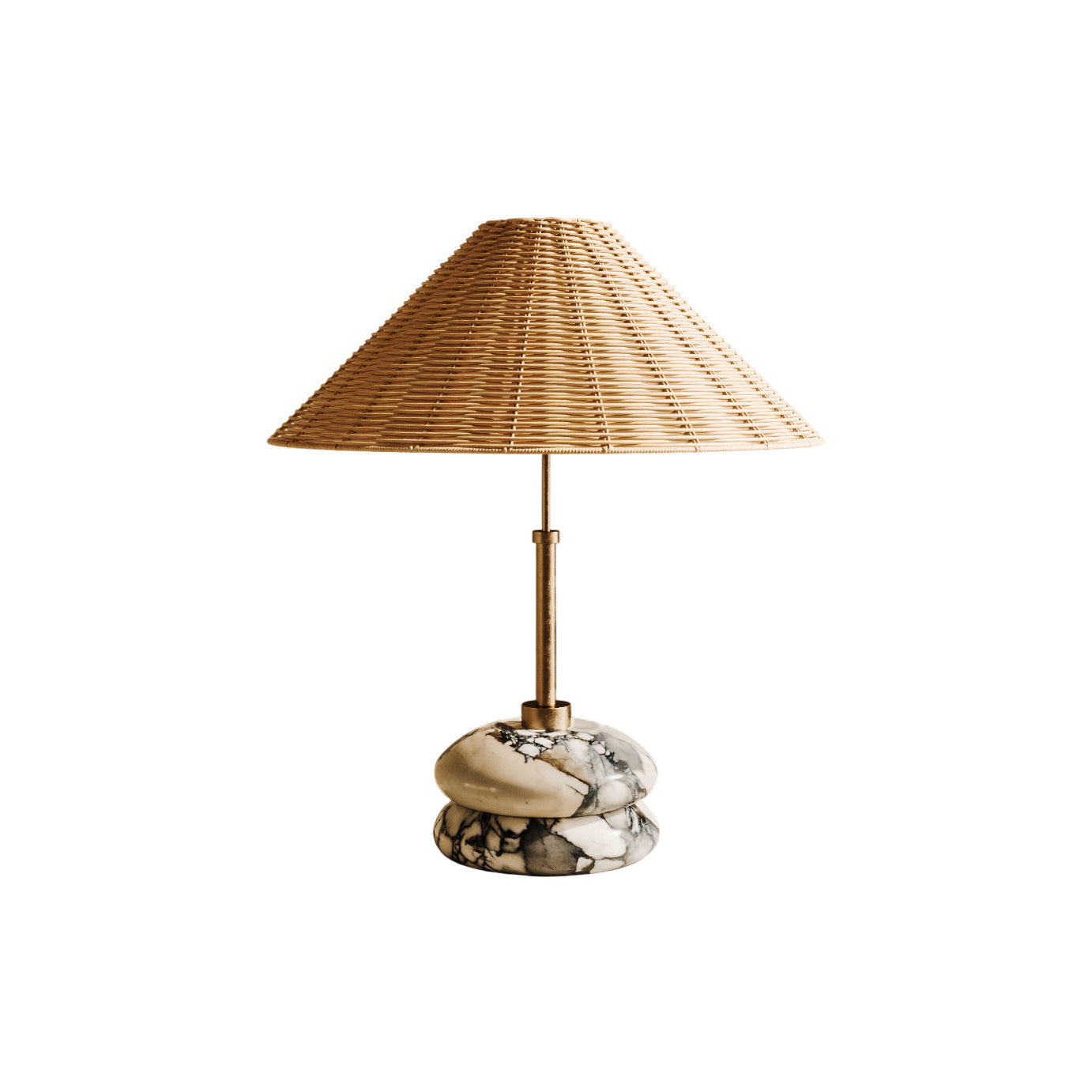 Mission Marble Table Lamp - Lamp Copper