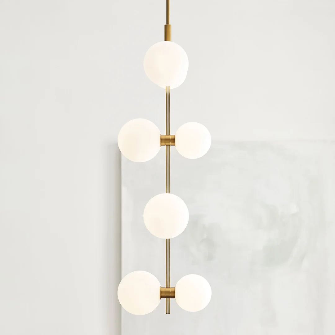 Zelirila Modern Premium Art Rail Glass Pendant Lamp - Lamp Copper