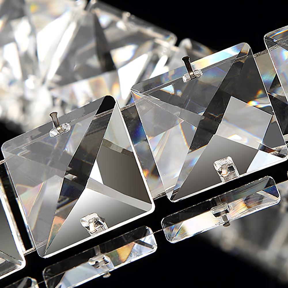 Modern Crystal Double C Chandelier - Blowlighting