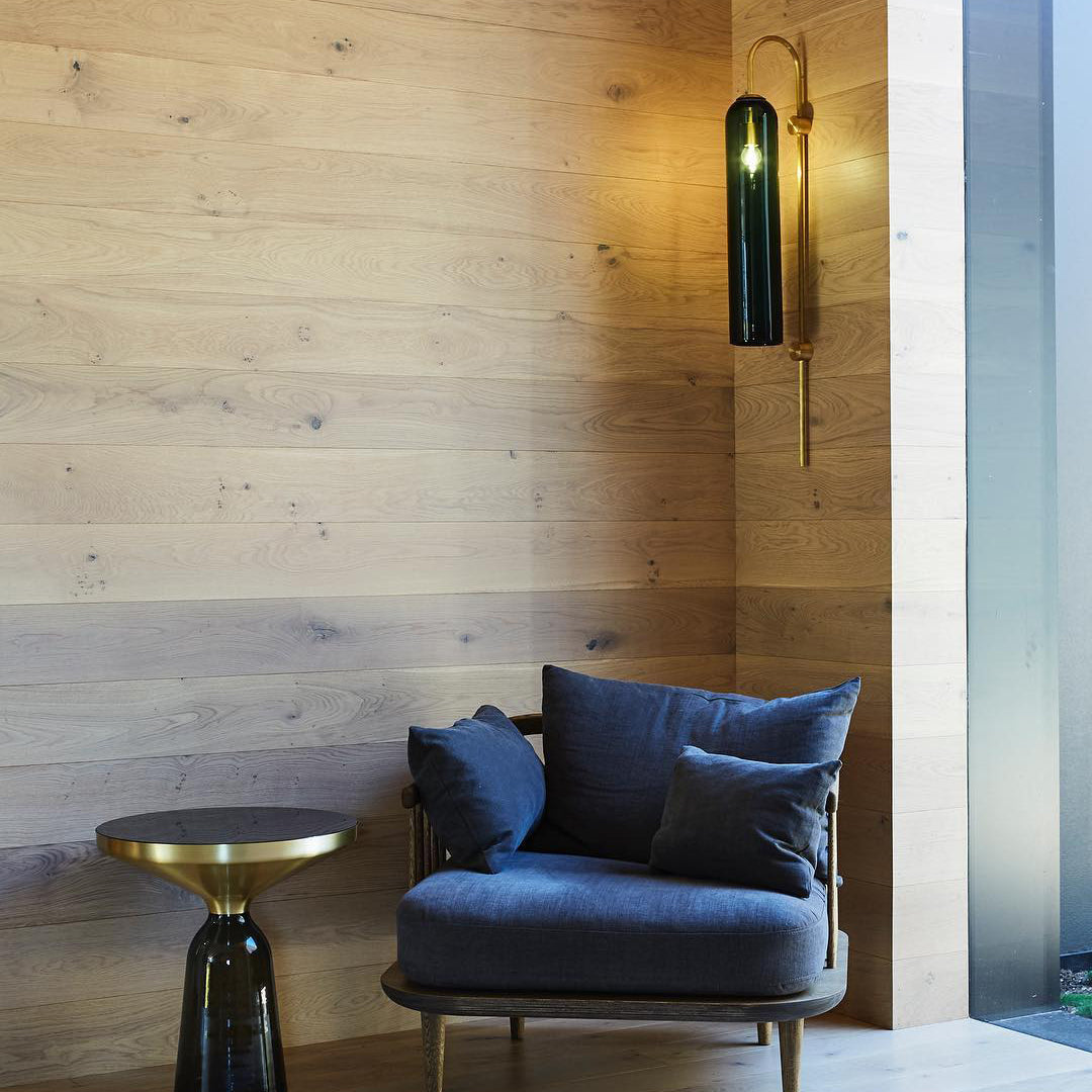 Anoriel Modern Minimalist Metal Glass Wall Lamp - Lamp Copper