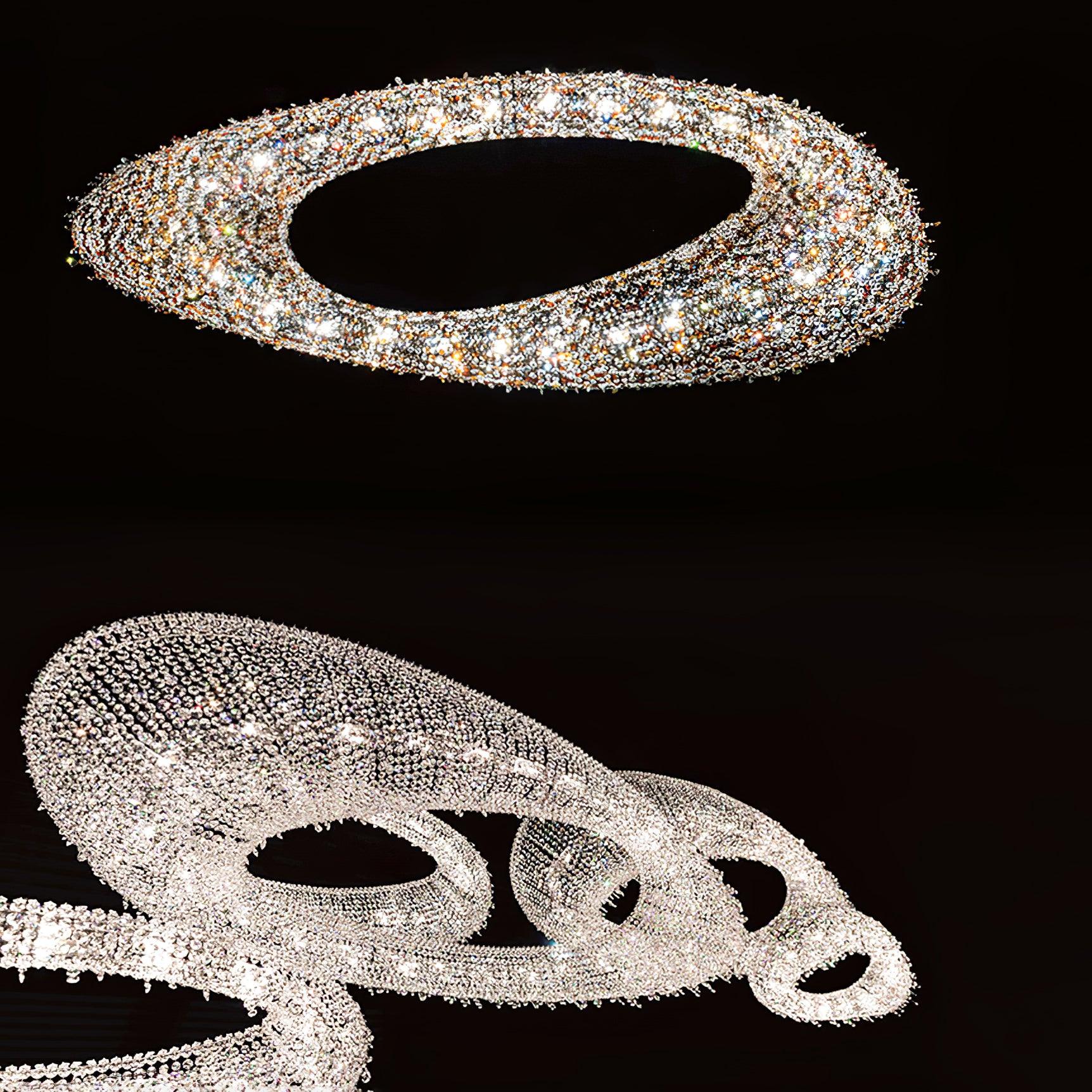 Aeliora Embellished Crystal Pendant Light - Blowlighting