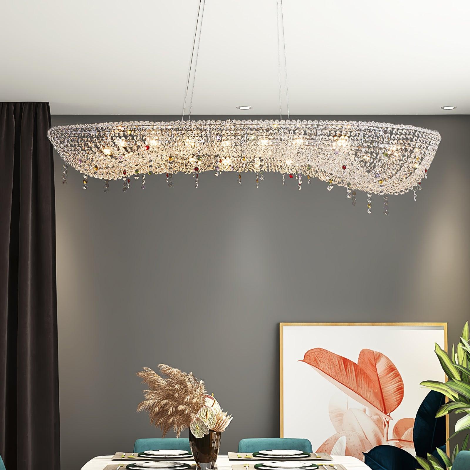 Aeliora Embellished Crystal Pendant Light - Blowlighting