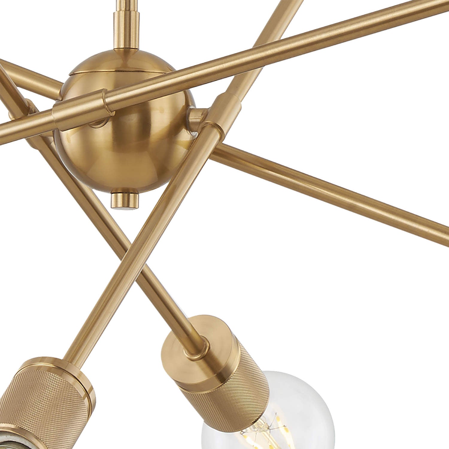 Olvenan Modern Minimalist Art Metal Chandelier - Lamp Copper