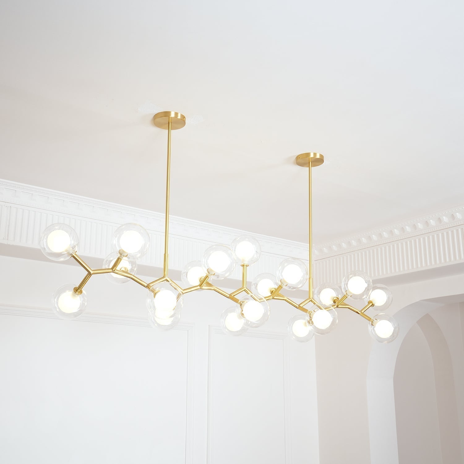 Aeliora Branch Brass Pendant Light - Blowlighting