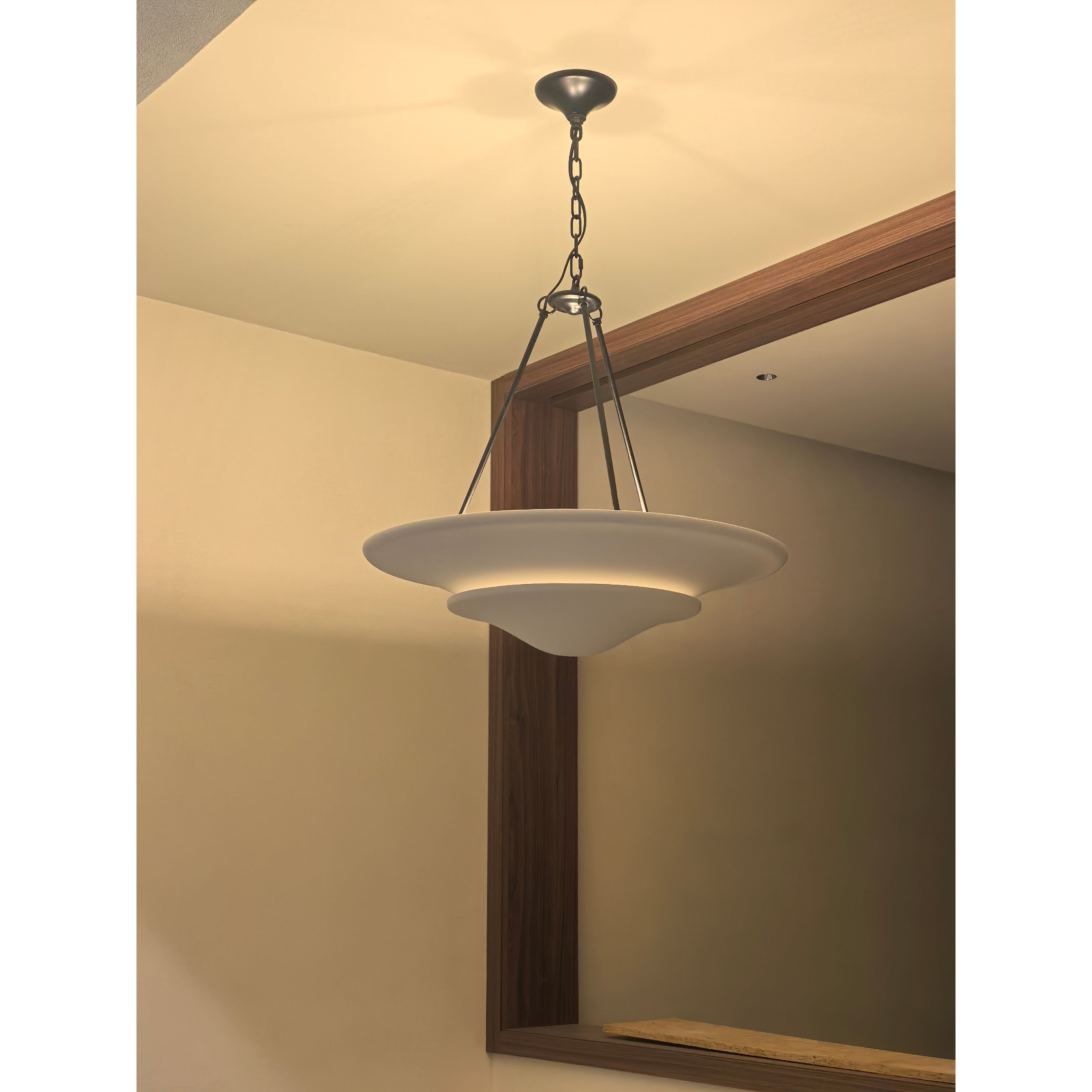 Avinisra Modern Minimalist Brass Metal Chandelier - Lamp Copper