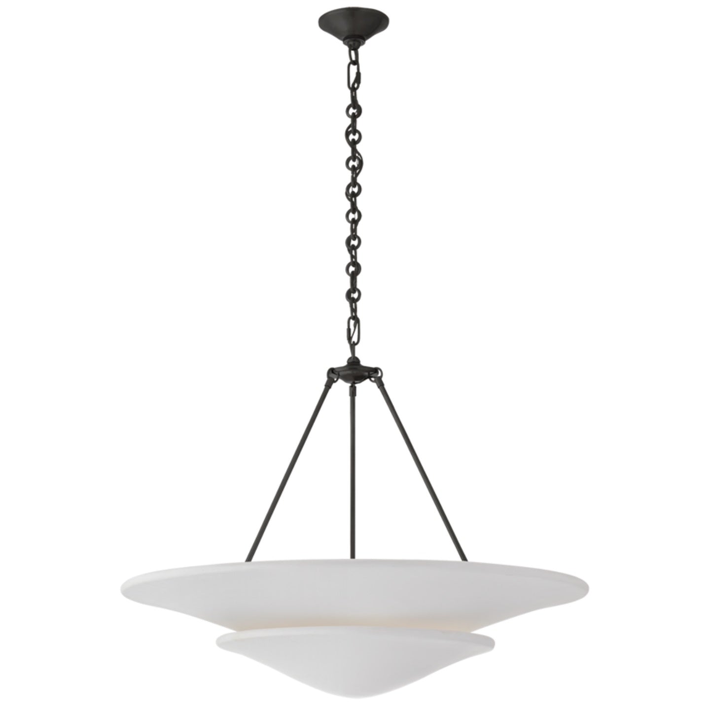 Avinisra Modern Minimalist Brass Metal Chandelier - Lamp Copper