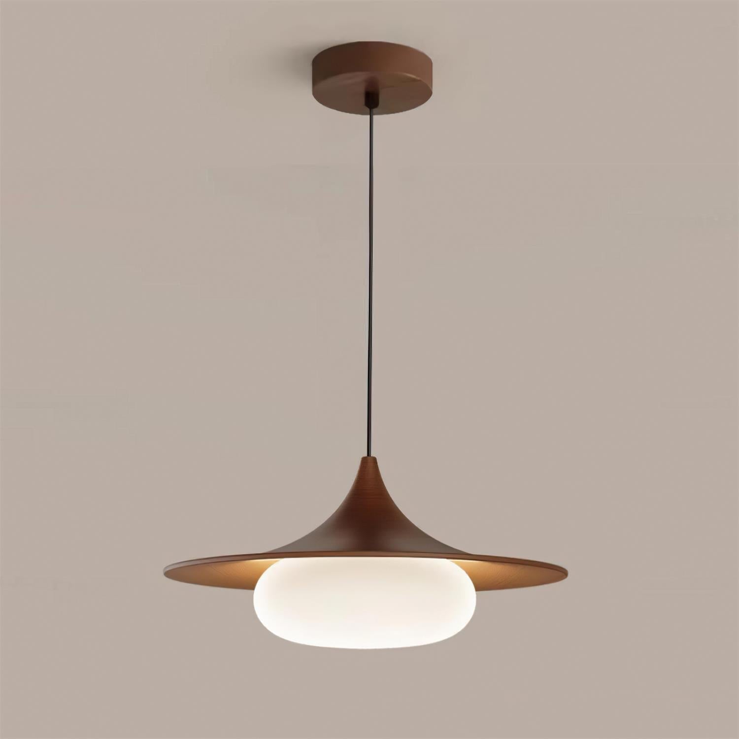 Ovelis Wooden Canopy Pendant Light - Letslighting