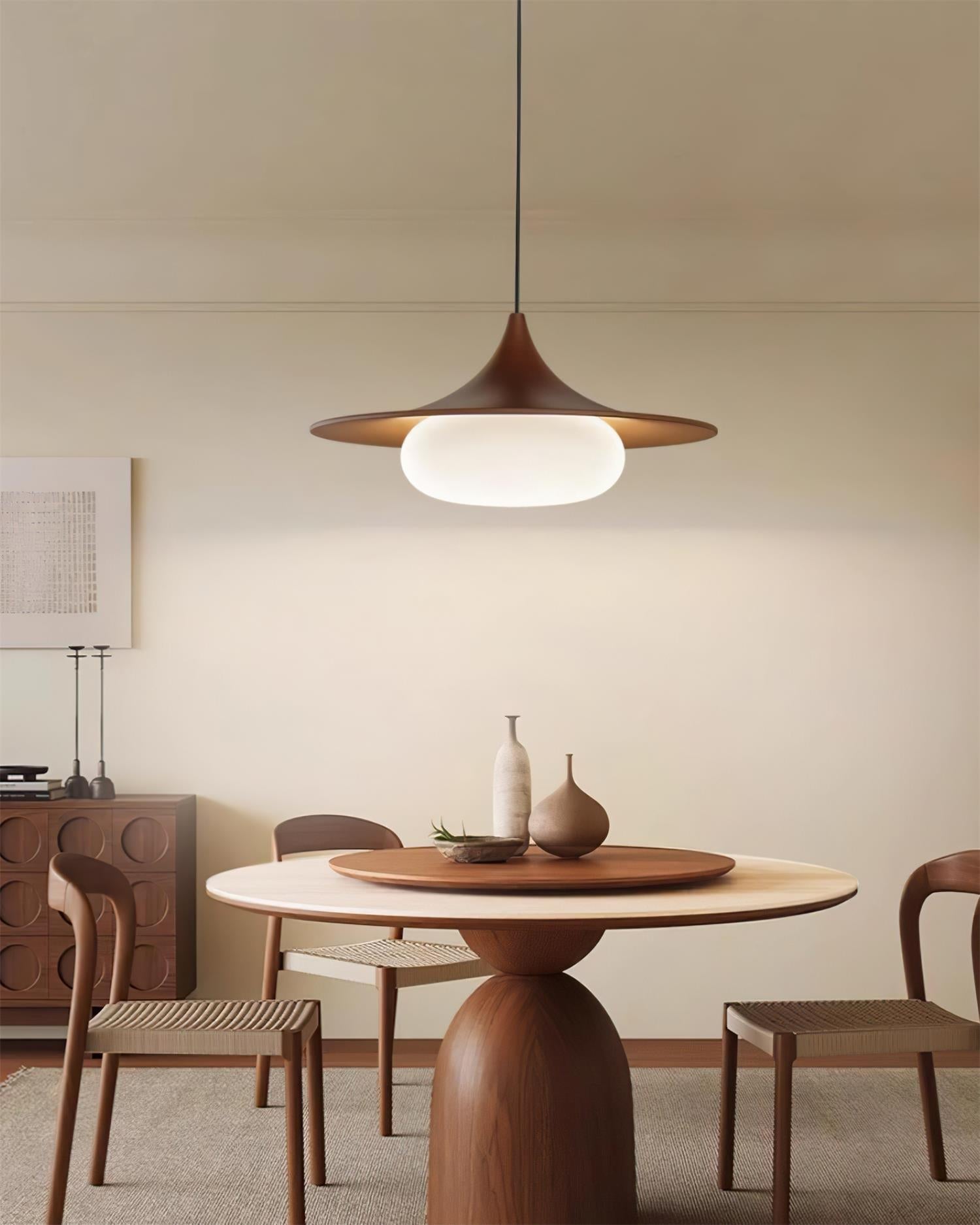 Ovelis Wooden Canopy Pendant Light - Letslighting
