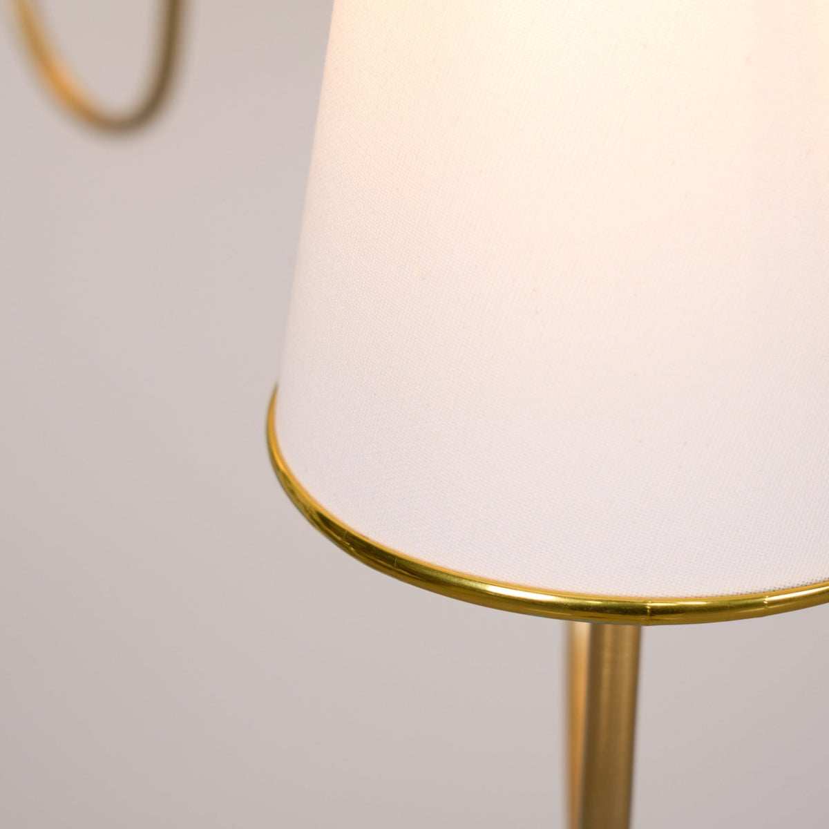 Elirora Elegance Vintage Brass Fabric Chandelier - Lamp Copper