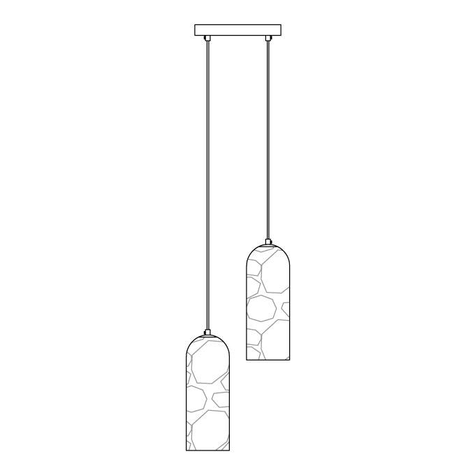 Zashayra Cylindrical Alabaster Pendant Light - Blowlighting