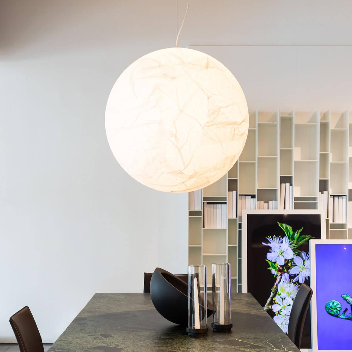 Globe Minimalist Silk Pendant Lamp - Blowlighting