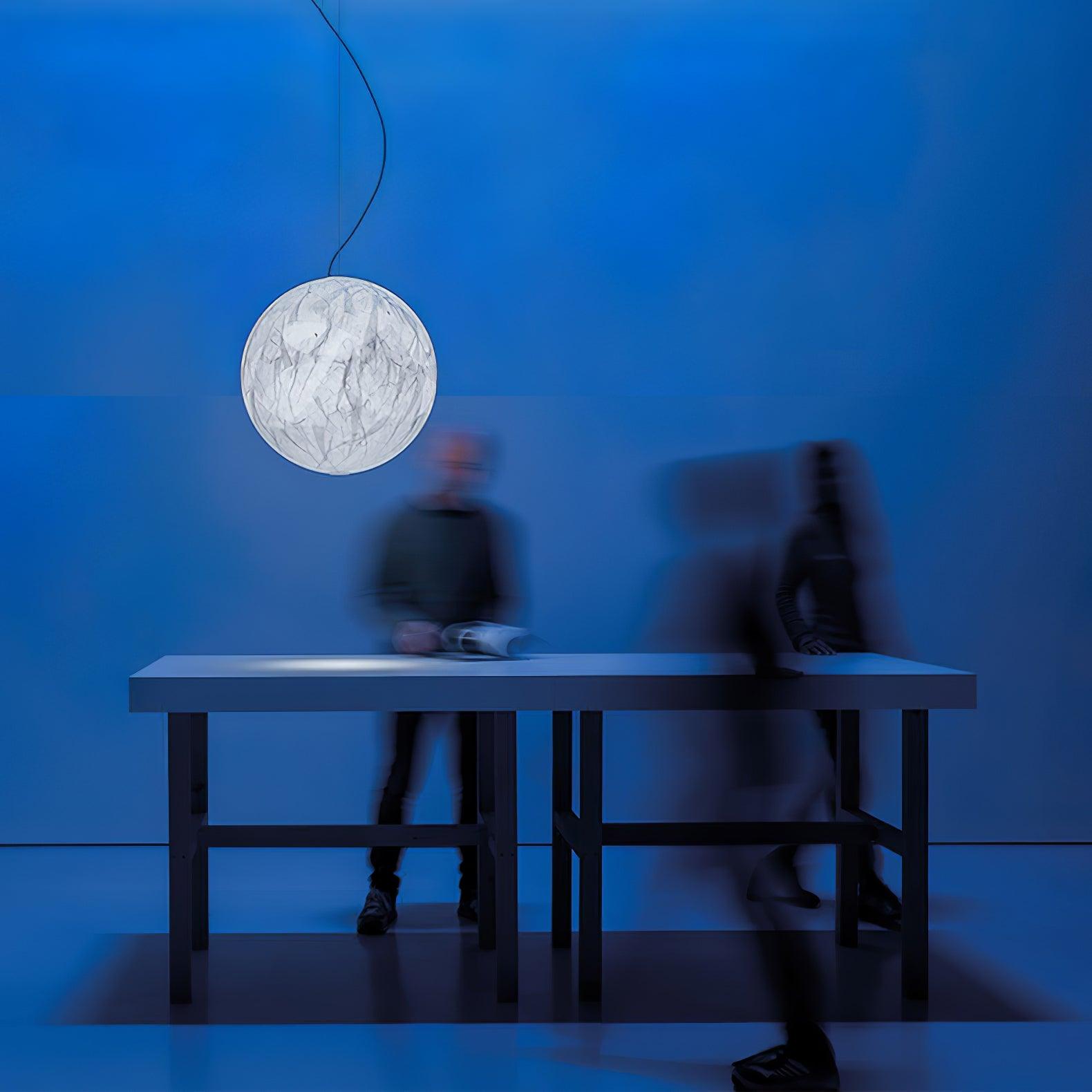 Globe Minimalist Silk Pendant Lamp - Blowlighting