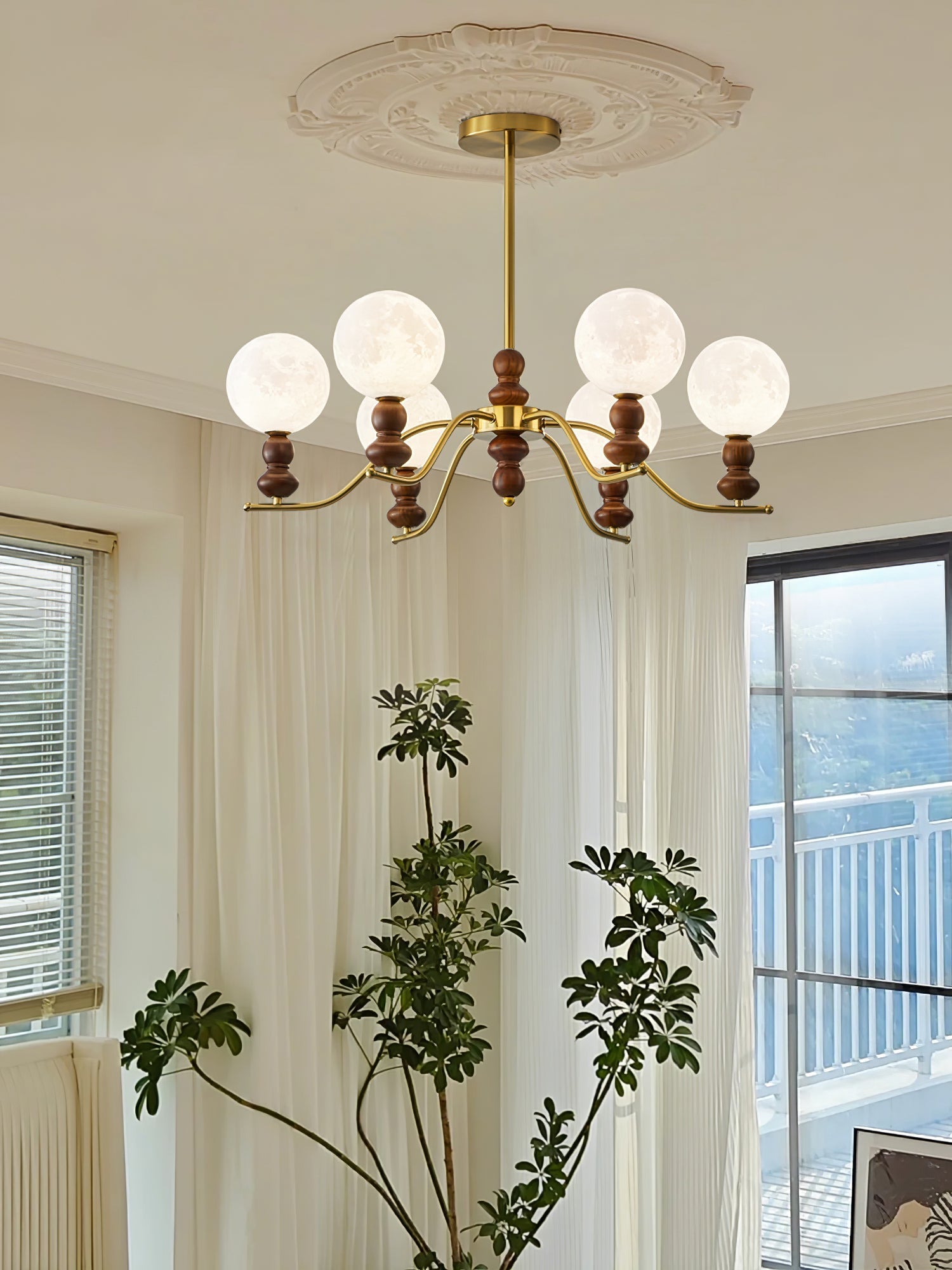 Moonlit Globe Chandelier - Blowlighting