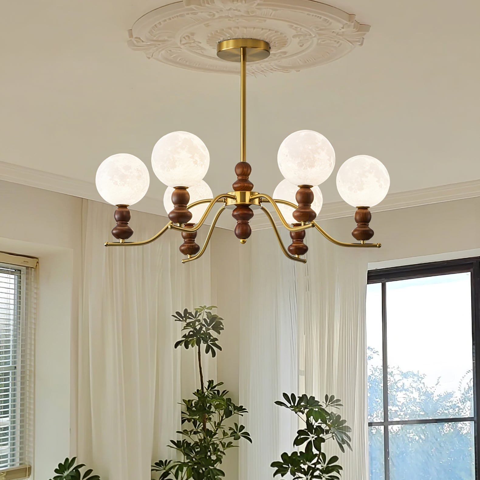 Moonlit Globe Chandelier - Blowlighting