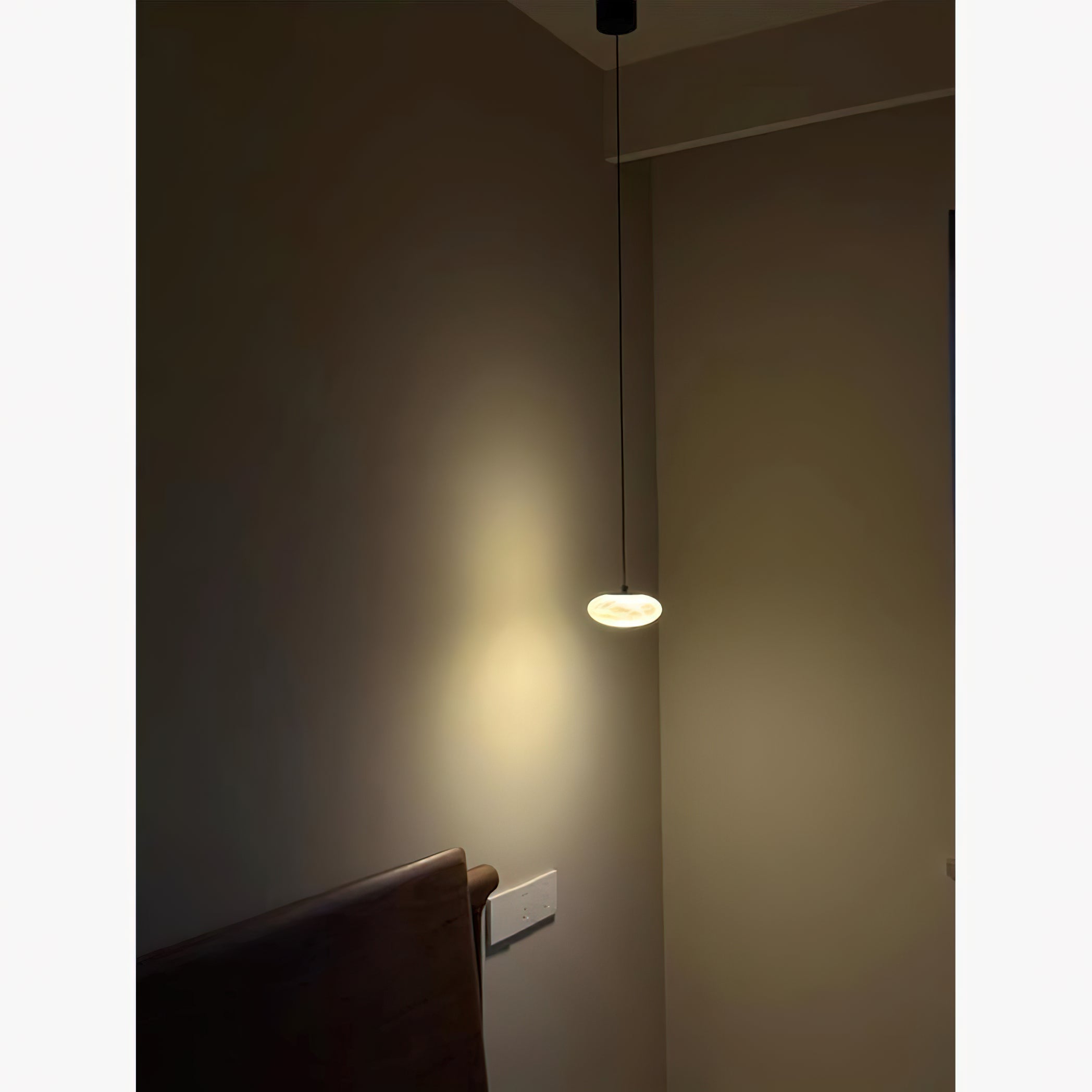 Cuthean Modern Minimalist Brass Alabaster Pendant Lamp - Lamp Copper