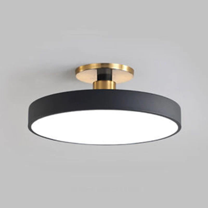 Valentina Nordico Minimalista Rotondo Plafoniere Metallo Acrilico Cucina