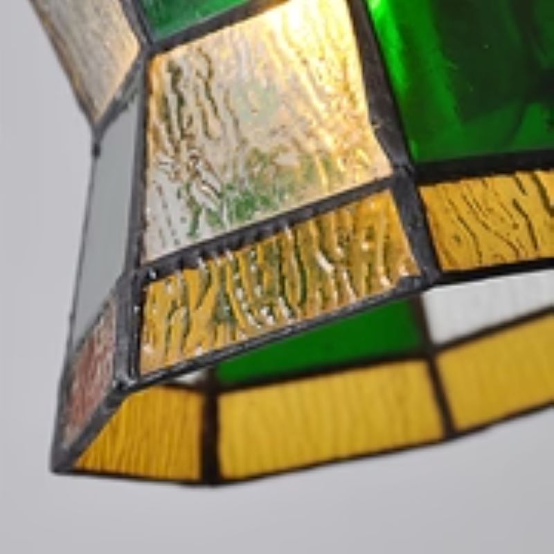 Tiffany Vintage Metallo Vetro Lampade a Sospensione Soggiorno Camera da letto
