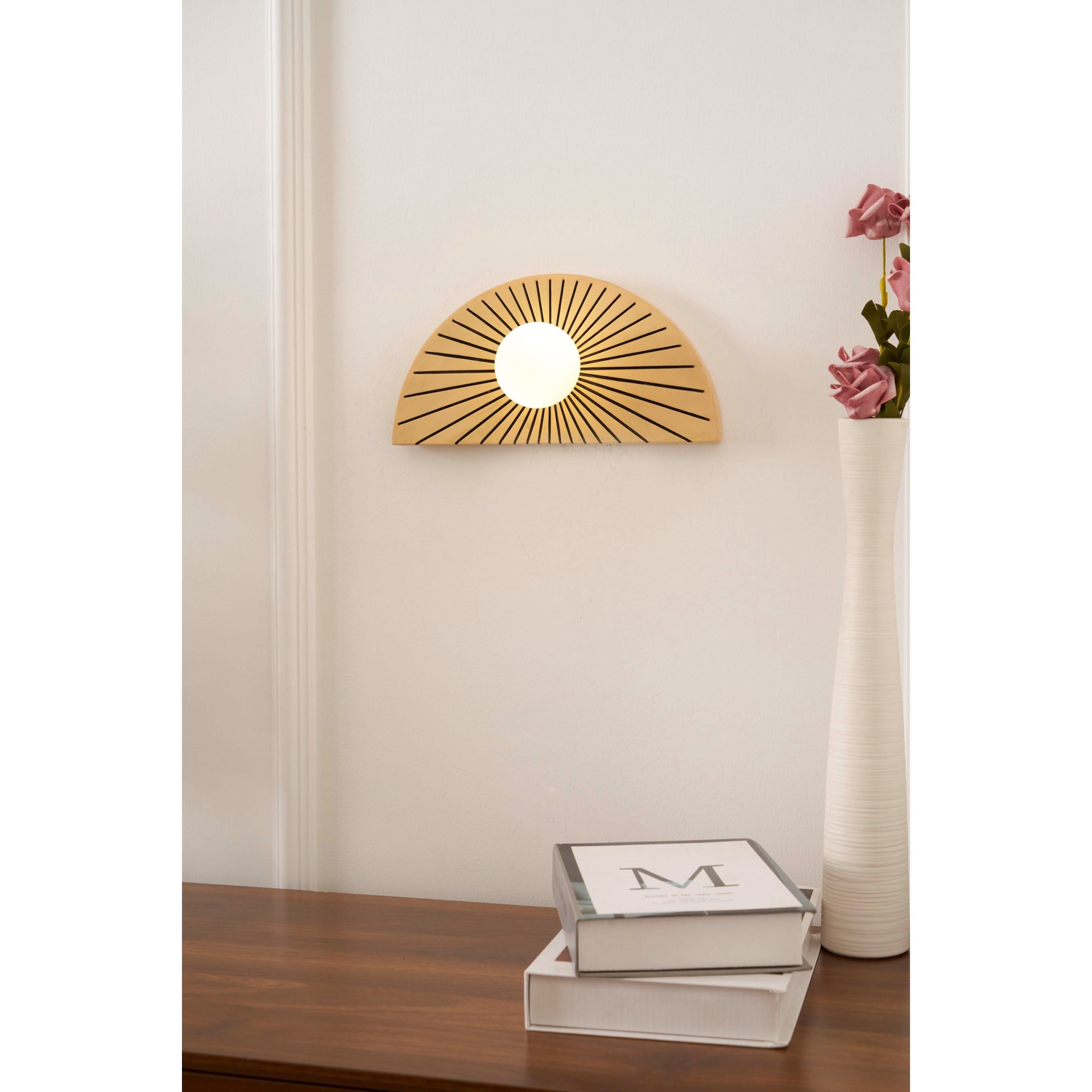 Nytheos Modern Minimalist Resin Glass Wall Lamp - Lamp Copper