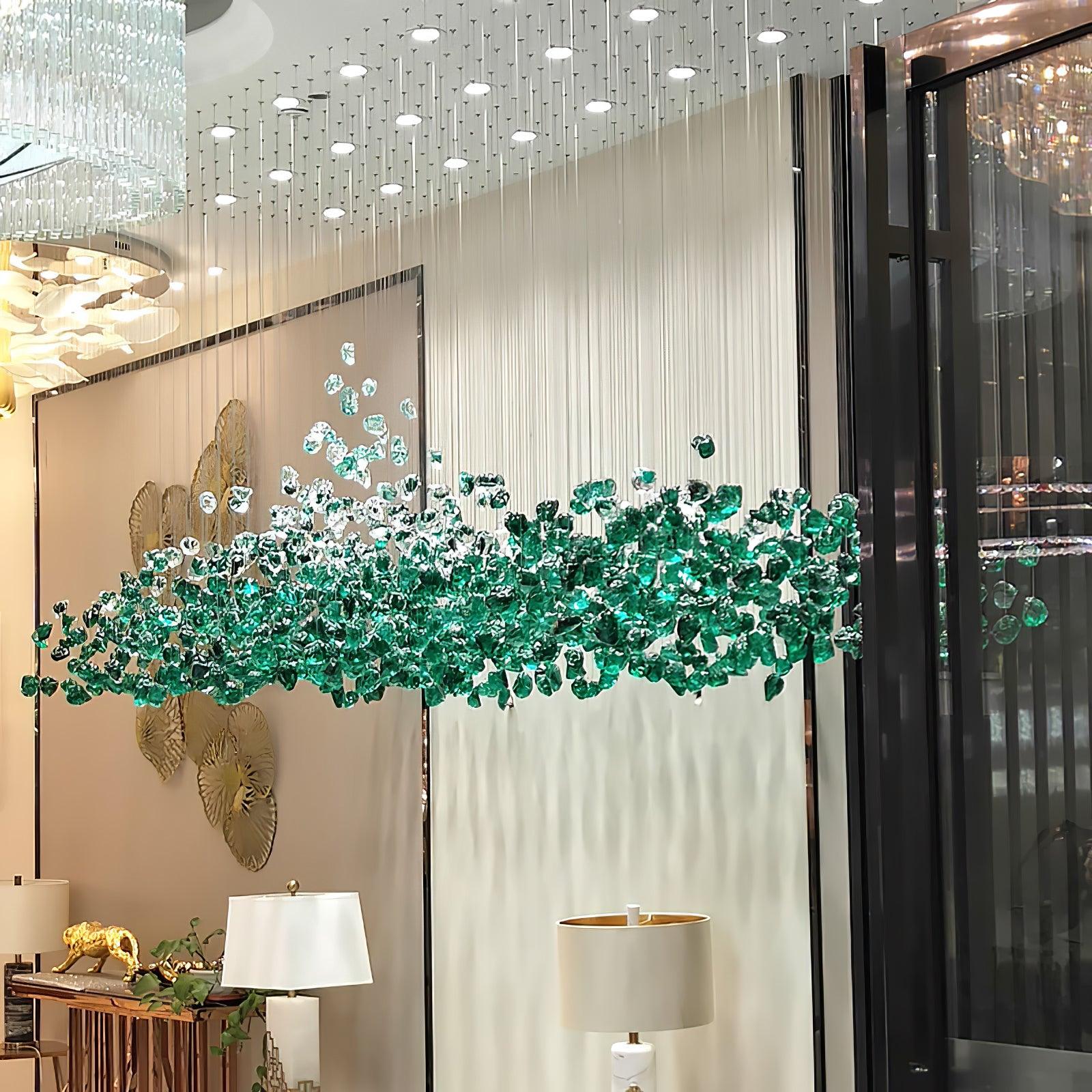 Veshaa Postmodern Luxury Stone Crystal Chandelier - Blowlighting