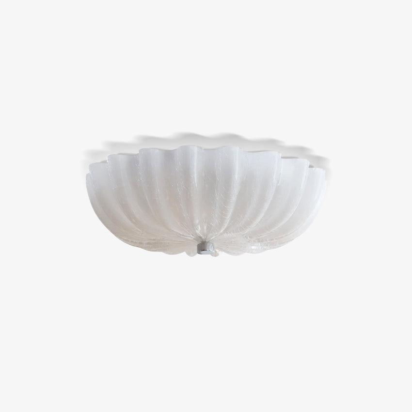 Aurora Ceiling Lamp Murano Blown Glass Shell Inspired - Blowlighting