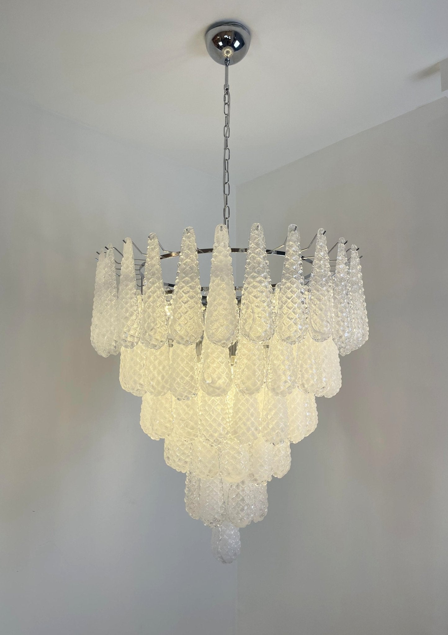 Aurora Chandelier Pinecone Murano Glass Textured Luxury - Neutralighting