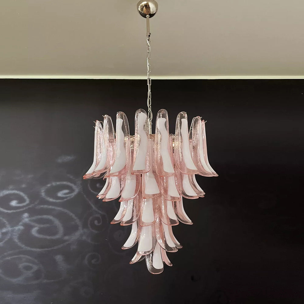 Alsorisra Postmodern Luxury Petal Glass Chandelier - Lamp Copper