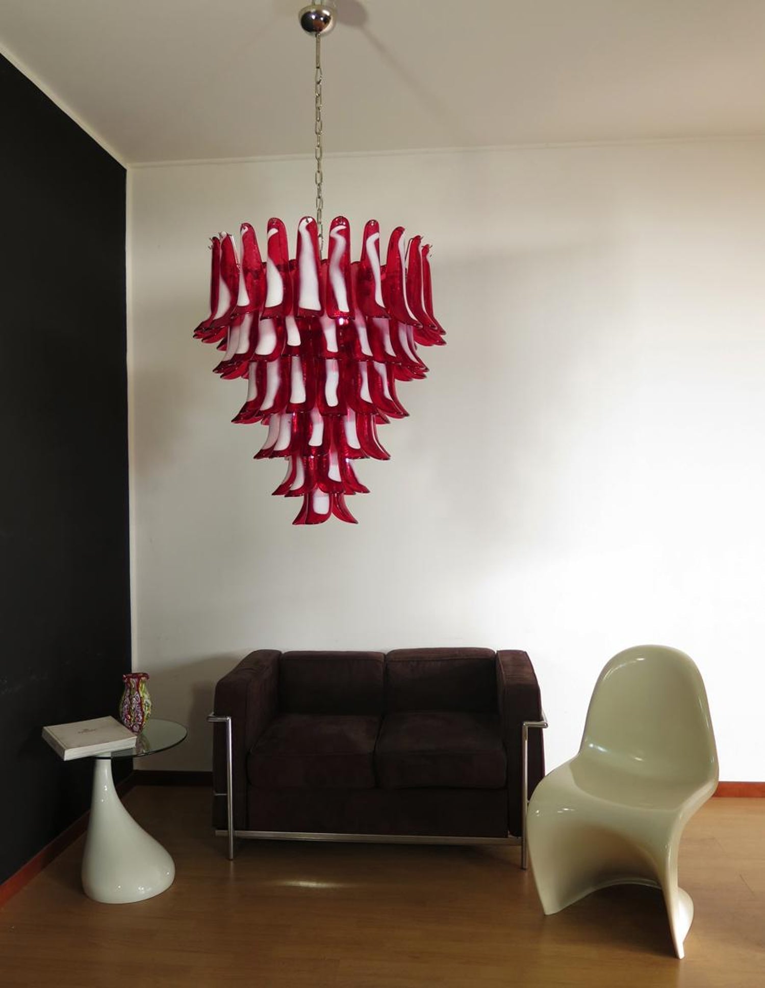 Alsorisra Postmodern Luxury Petal Glass Chandelier - Lamp Copper