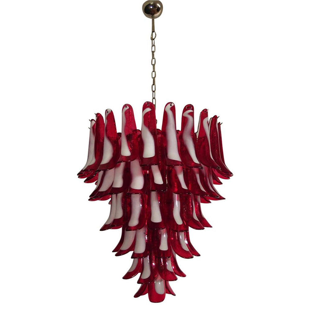 Alsorisra Postmodern Luxury Petal Glass Chandelier - Lamp Copper