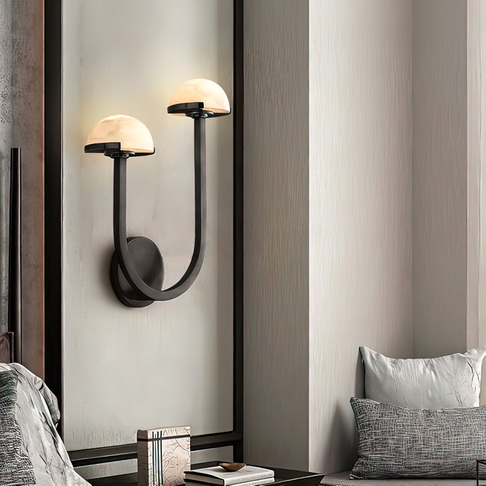 Vitalira Double Alabaster Wall Light - Blowlighting