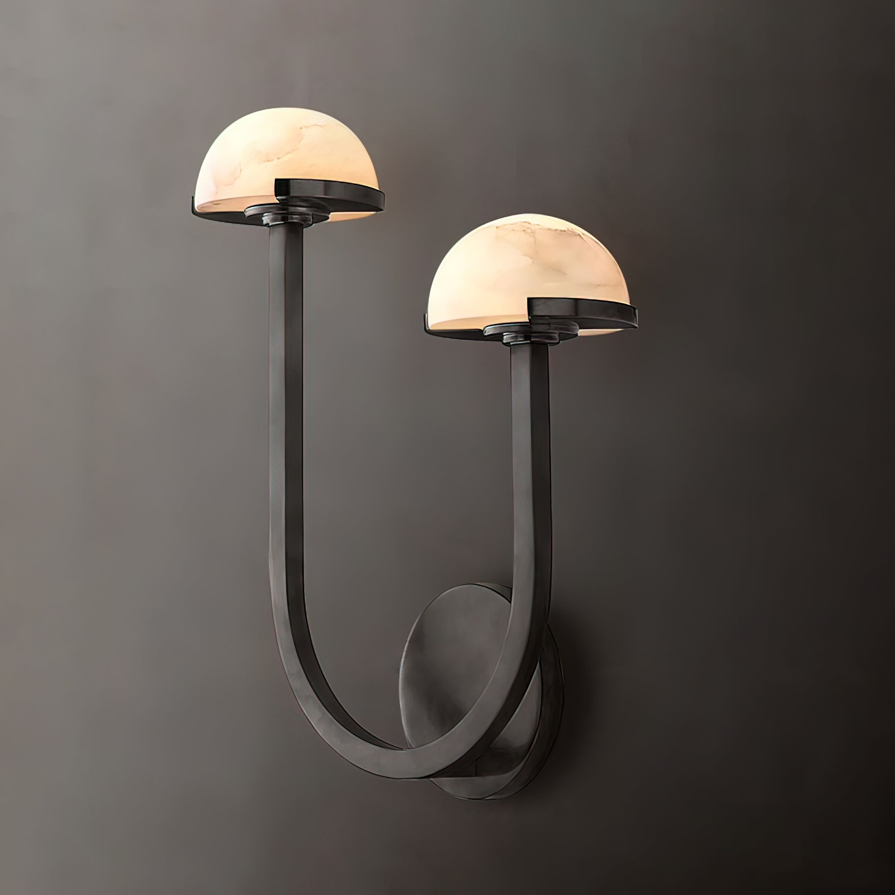 Vitalira Double Alabaster Wall Light - Blowlighting