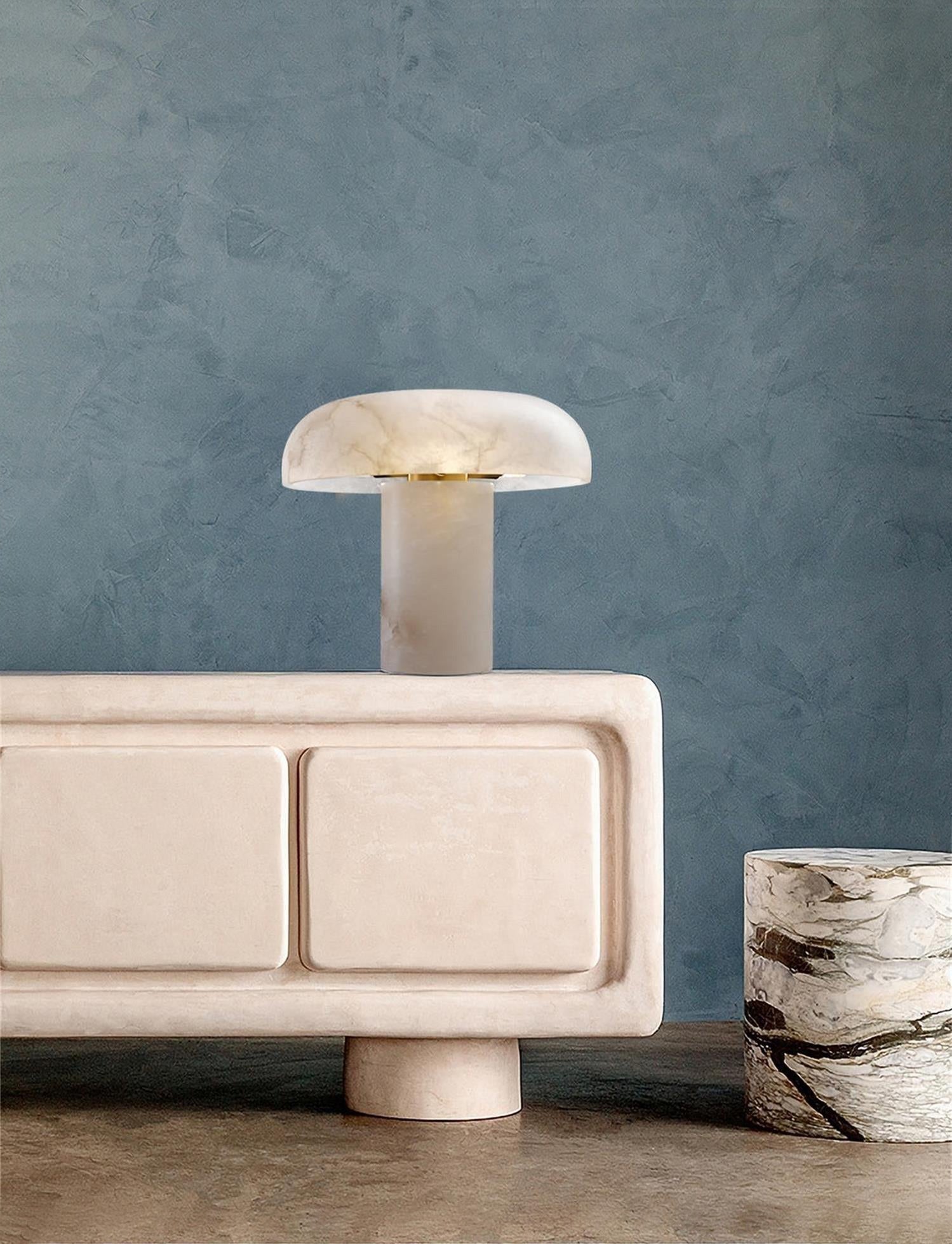 Mushroom Type Table Lamp - Lamp Copper