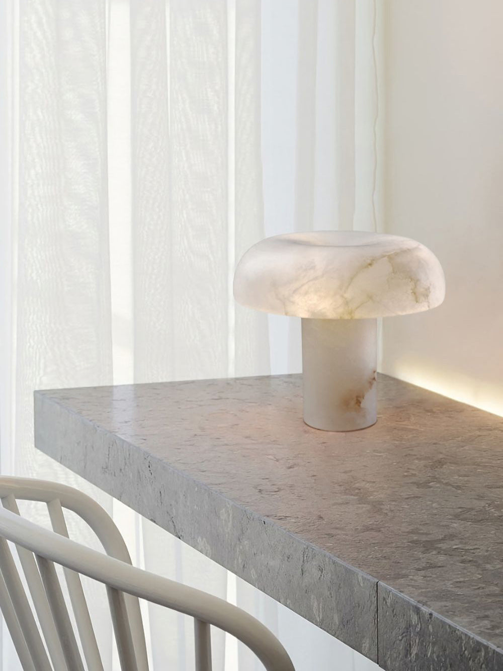 Mushroom Type Table Lamp - Lamp Copper