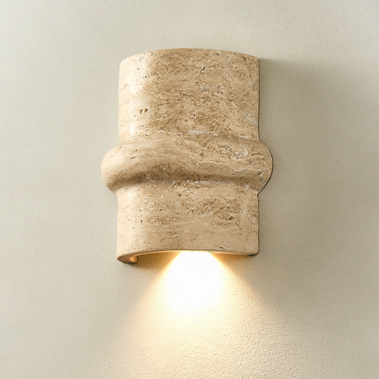 Zeloror Individual Creativity Travertine Wall Lamp - Lamp Copper