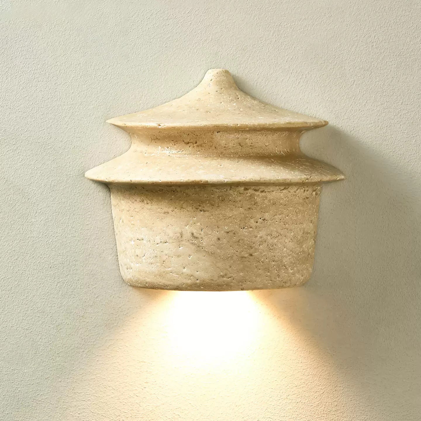 Zeloror Individual Creativity Travertine Wall Lamp - Lamp Copper