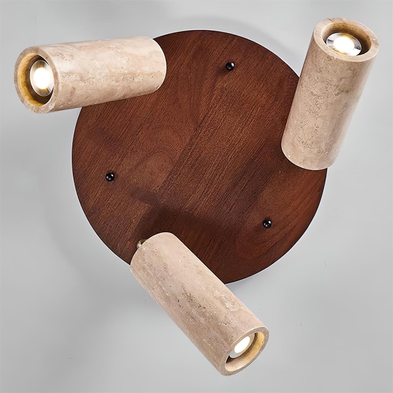 Ritta Travertine Ceiling Light 3-Head Spotlight - Letslighting