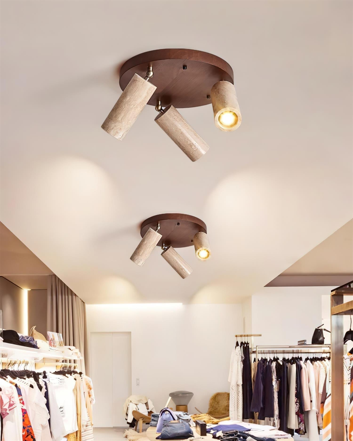 Ritta Travertine Ceiling Light 3-Head Spotlight - Letslighting