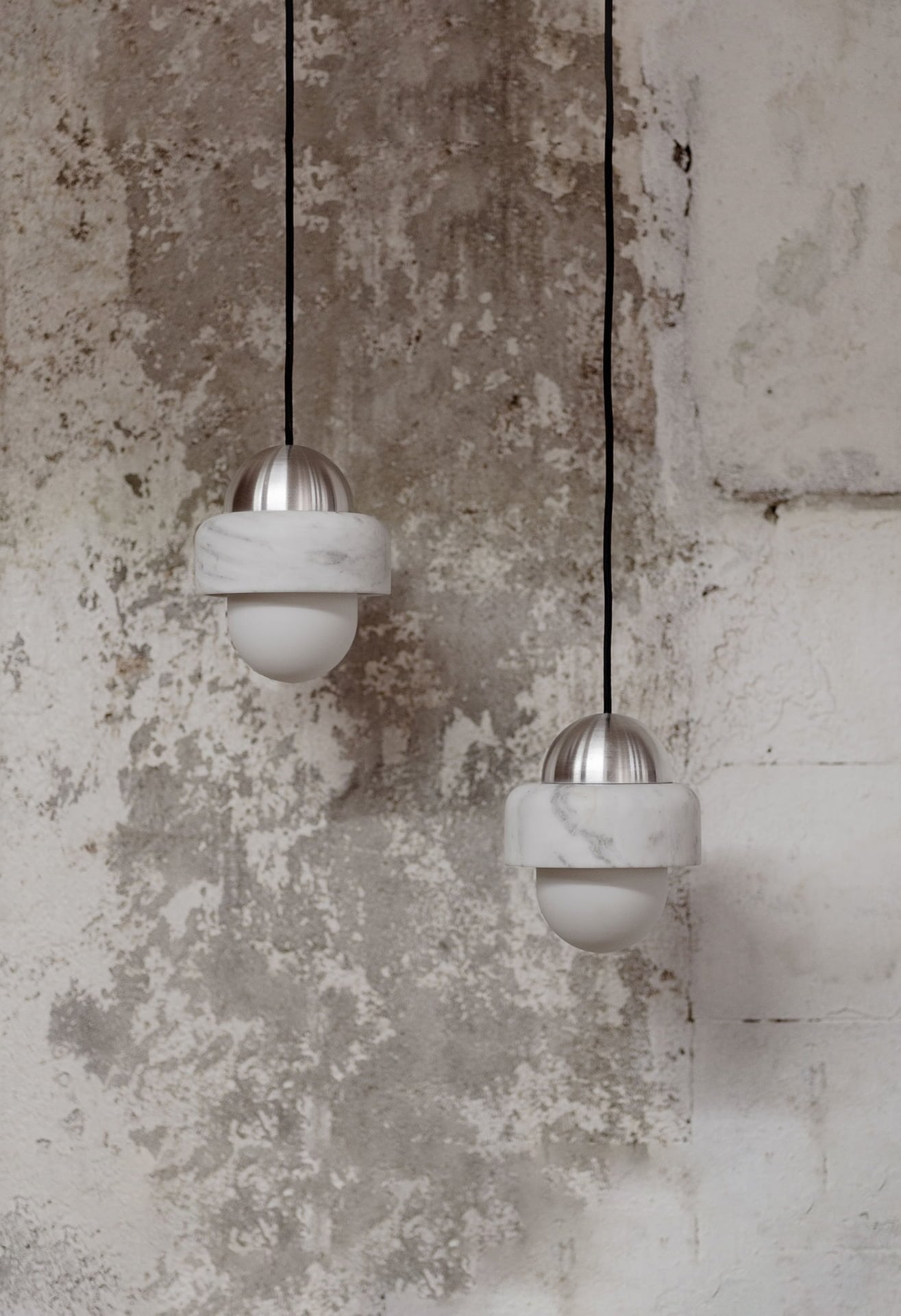 Elliren Modern Minimalist Marble Glass Pendant Lamp - Lamp Copper