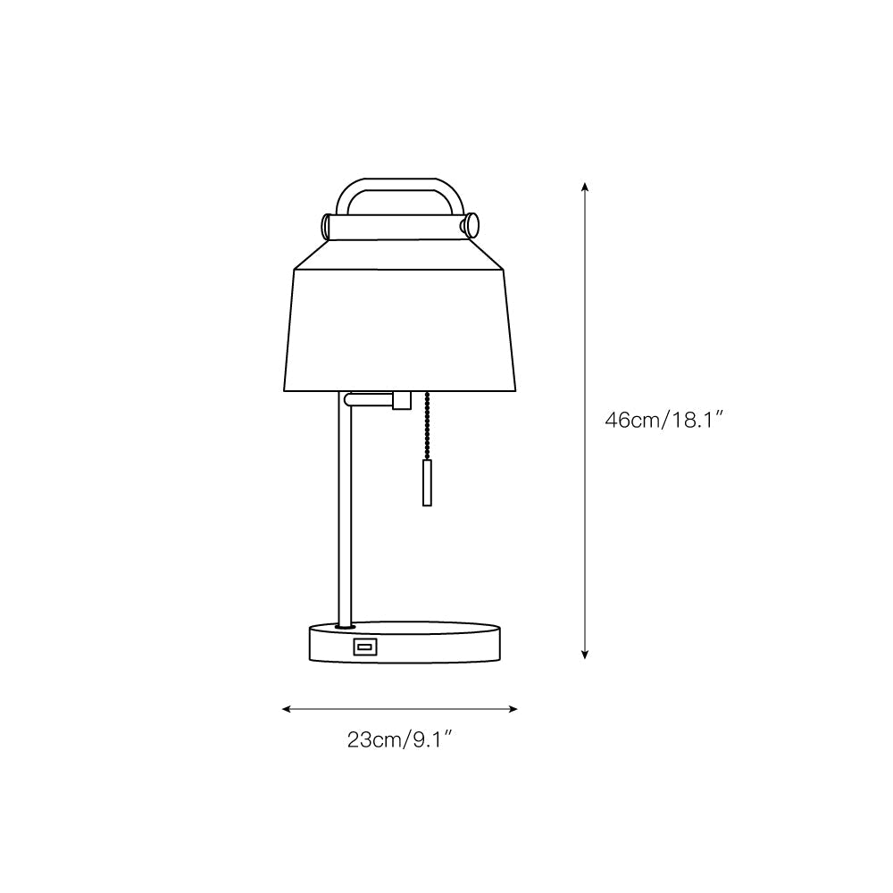 Naima Table Lamp - Lamp Copper