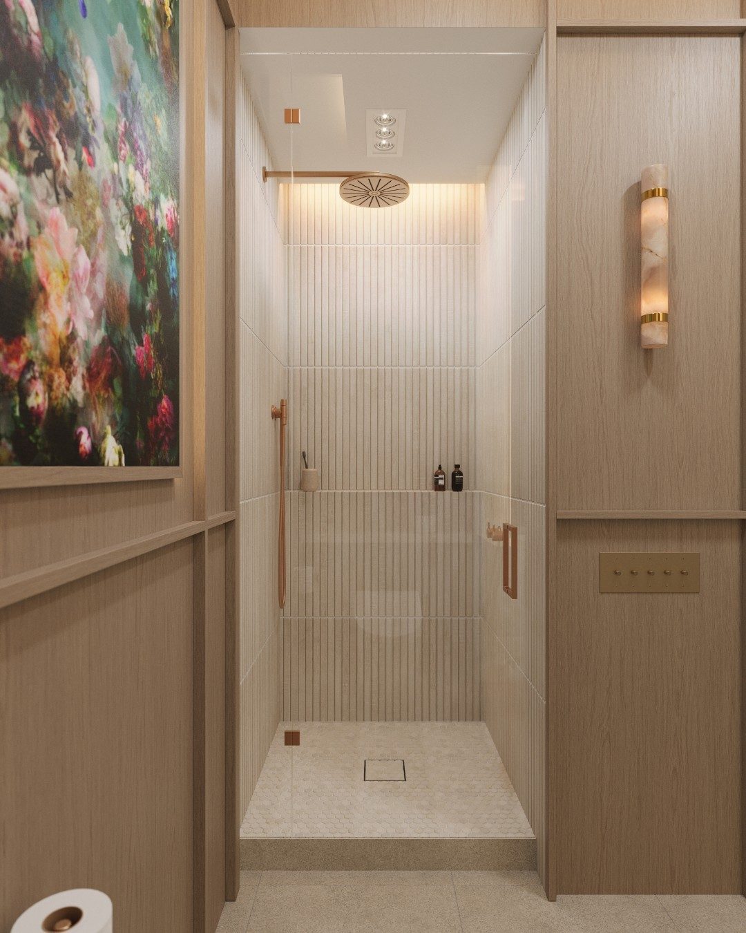 Zavaran Modern Minimalist Metal Onyx Wall Lamp - Lamp Copper