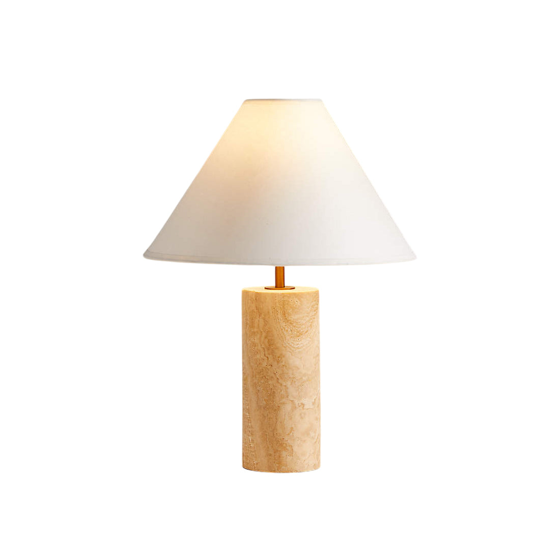 Navagio Travertine Table Lamp - Lamp Copper
