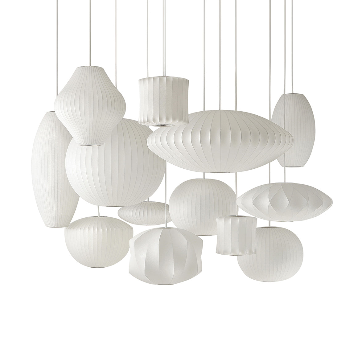 Bubble Mulberry Silk Pendant Lamp - Blowlighting