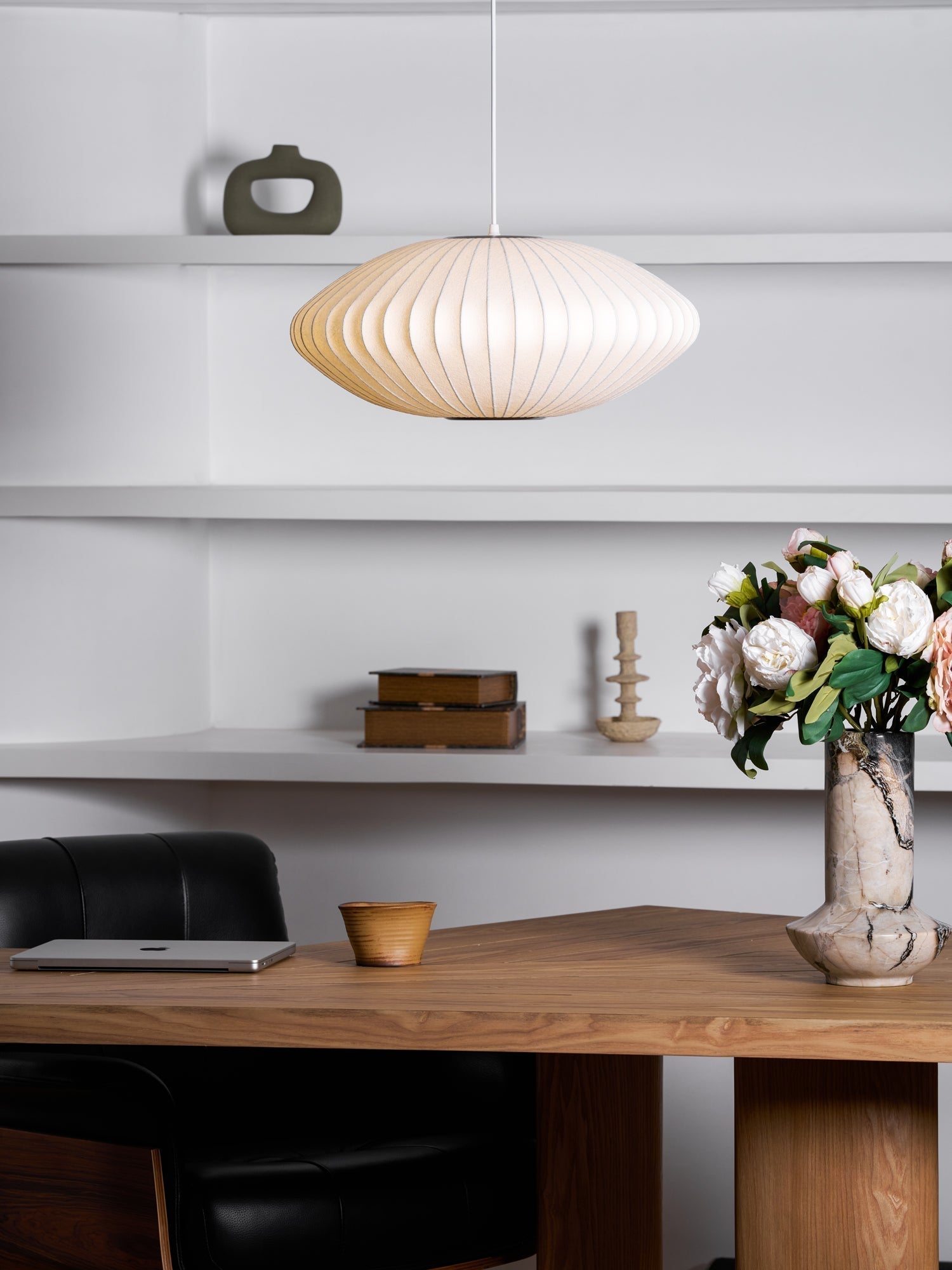 Bubble Mulberry Silk Pendant Lamp - Blowlighting