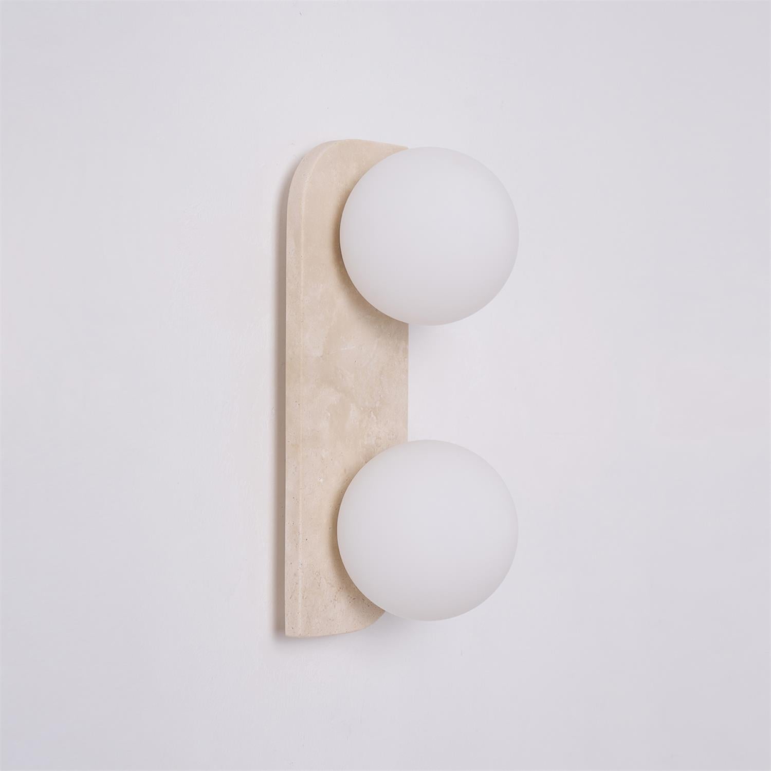 Alsilis Minimalist Travertine Wall Light - Neutralighting
